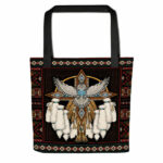 owl native american tote bag