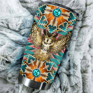 owl pattern tumbler