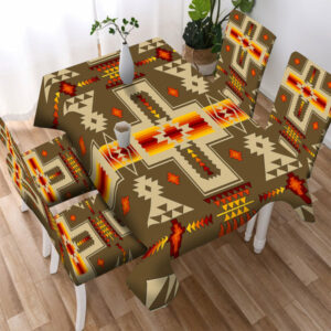 pattern culture design native american tablecloth chair cover 2