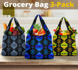 pattern grocery bag 3 pack set 29 1
