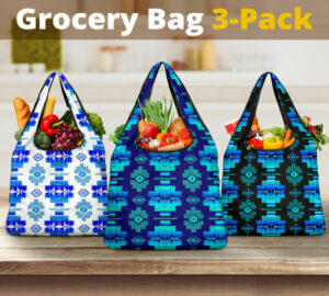 pattern grocery bag 3 pack set 41 1