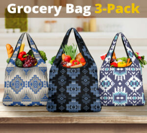 pattern grocery bag 3 pack set 42 1