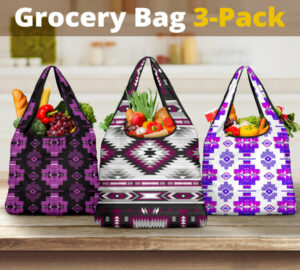 pattern grocery bag 3 pack set 43 1