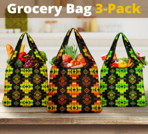 pattern grocery bag 3 pack set 44 1
