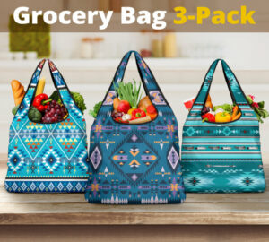 pattern grocery bag 3 pack set 45 1
