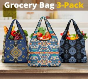 pattern grocery bag 3 pack set 47 1