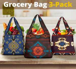 pattern grocery bag 3 pack set 56 1