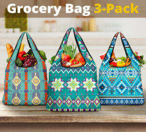 pattern grocery bag 3 pack set 59 1