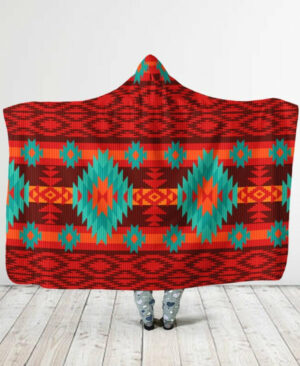 pattern hooded blanket 2