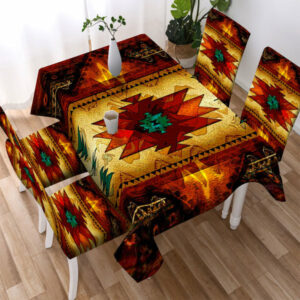 pattern tribe design native american tablecloth chair cover 1