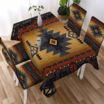 pattern tribe design native american tablecloth chair cover