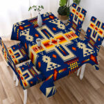 pattern tribe design native american tablecloth chair cover 2