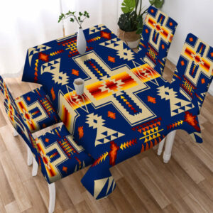 pattern tribe design native american tablecloth chair cover 2