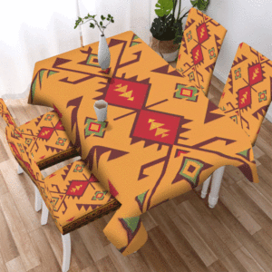 pattern tribe design native american tablecloth chair cover 3