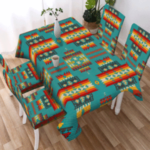 pattern tribe design native american tablecloth chair cover