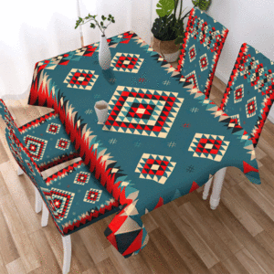 pattern tribe design native american tablecloth chair cover 4