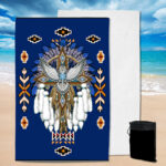 pbt 0002 pattern blue pool beach towel