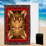 pbt 0003 red tribe thunderbird pool beach towel