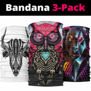 pink eyes owl bandana 3 pack new 1