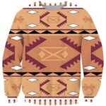 pink purple pattern native american 3d sweatshirt