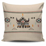 pride bison native american pillow covers