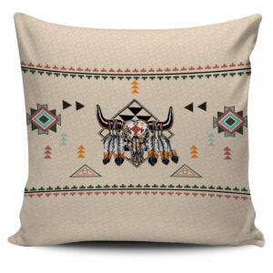 pride bison native american pillow covers