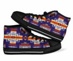 purple tribal native american high top shoes