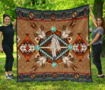 qlt 0001 pattern brown mandala premium quilt