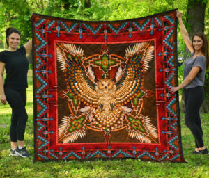 qlt 0002 pattern red mandala premium quilt 1