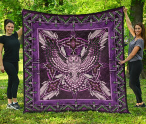 qlt 0003 pattern purple mandala premium quilt 1