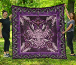 qlt 0003 pattern purple mandala premium quilt