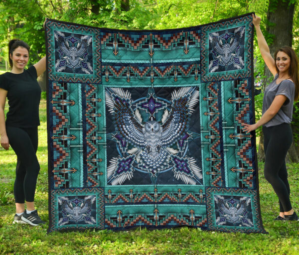 qlt 005 pattern blue mandala premium quilt