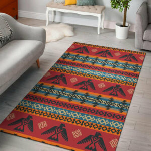 red thunderbird native american design area rug no link 1