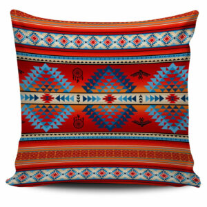 red thunderbirds dreamcatcher native american pillow covers