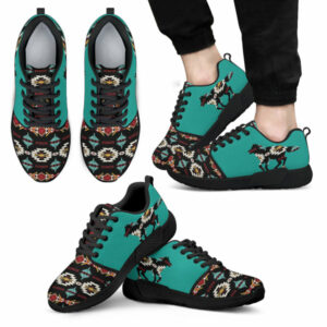 running wolf turquoise athletic sneakers 1