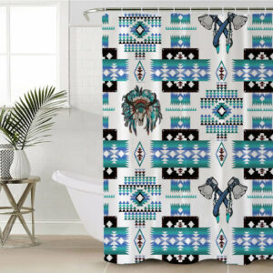 sct0001 native pattern shower curtain