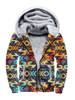 Pattern Color Native 3D Fleece Hoodie