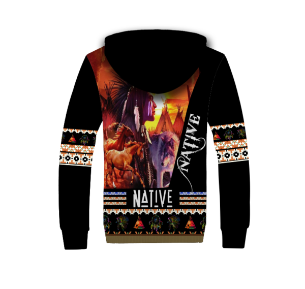 sfh0028 native american 3d fleece hoodie