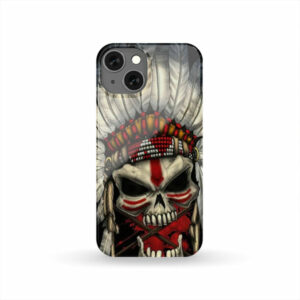 skull chief native american phone case 1
