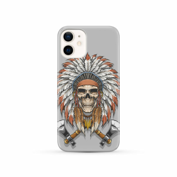 skull chief with poleax phone case