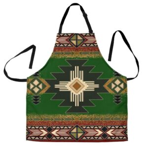 southwest green symbol native american apron