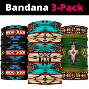 southwest indian symbol bandana 3 pack new