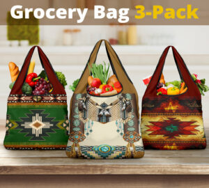 southwest native symbol grocery bags new