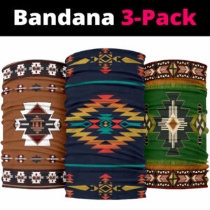 southwest symbol print design bandana 3 pack new