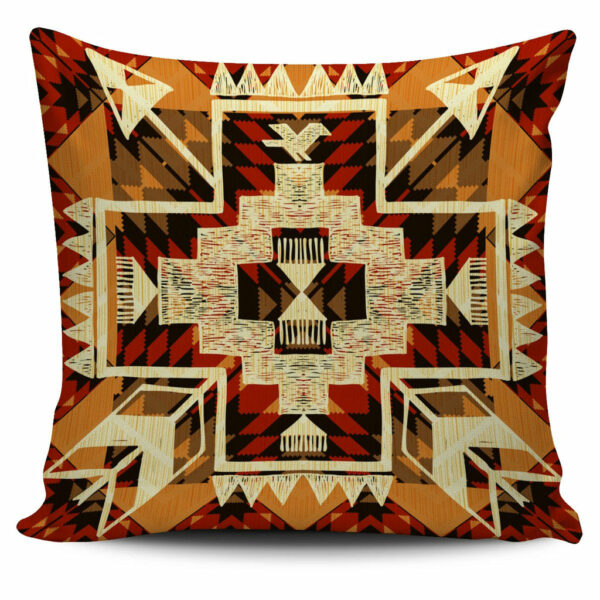 southwest yellow symbol native american pillow covers