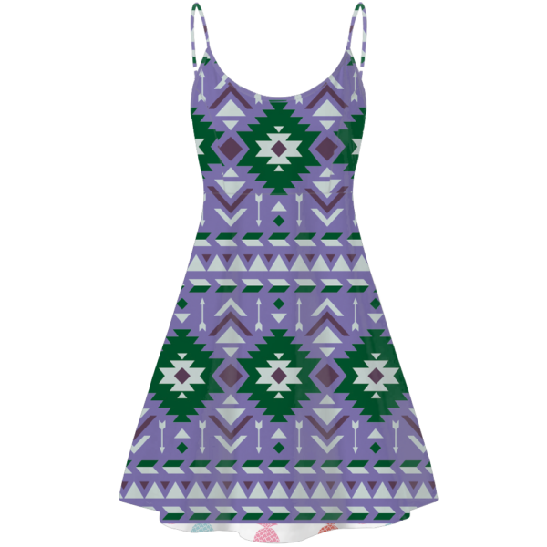 std0010 pattern native american strings dress