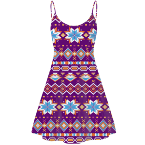 std0014 pattern native american strings dress