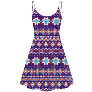 std0015 pattern native american strings dress