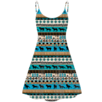 std0016 pattern native american strings dress