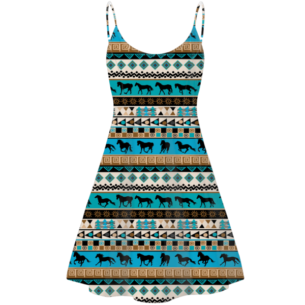 std0016 pattern native american strings dress